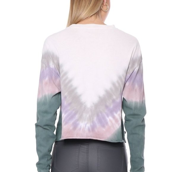 {1} Daydreamer Dusty Rose Tie Dye Long Sleeve tee - Picture 2 of 4